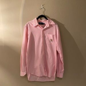Pink/White Striped Vintage Ralph Lauren Shirt